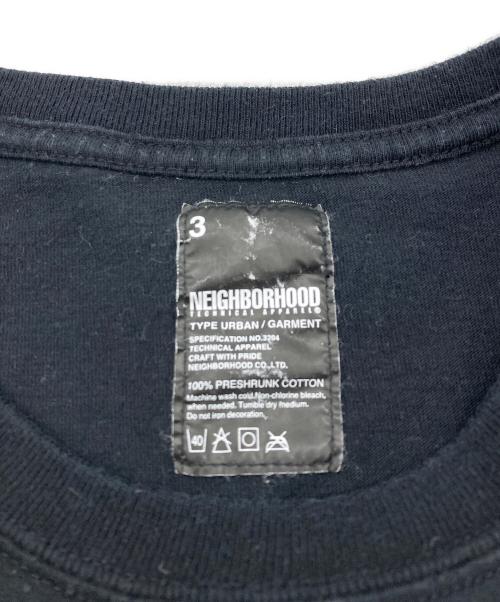 NEIGHBORHOOD（ネイバーフッド）NEIGHBORHOOD (ネイバーフッド) ワッペンTEE ブラック サイズ:3の古着・服飾アイテム