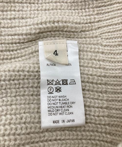 UNFIL（アンフィル）UNFIL (アンフィル) ロイヤルベビーアルパカセーター アイボリー サイズ:4の古着・服飾アイテム