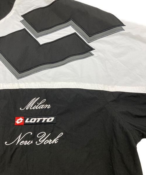 LOTTO（ロット）LOTTO (ロット) URBAN RESEARCH (アーバンリサーチ) LOTTO MILAN NEWYORK NY BLOUSON ブラック×ホワイト サイズ:Mの古着・服飾アイテム