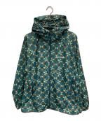 mont-bellモンベル）の古着「ウィンドブラストプリントパーカー」｜グリーン