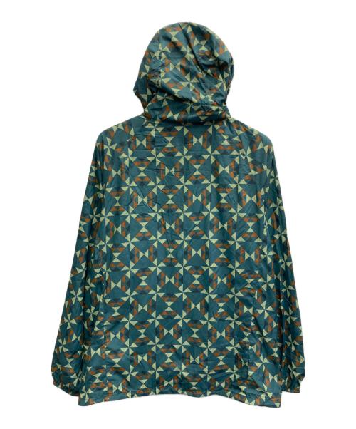 mont-bell（モンベル）mont-bell (モンベル) ウィンドブラストプリントパーカー グリーン サイズ:Lの古着・服飾アイテム