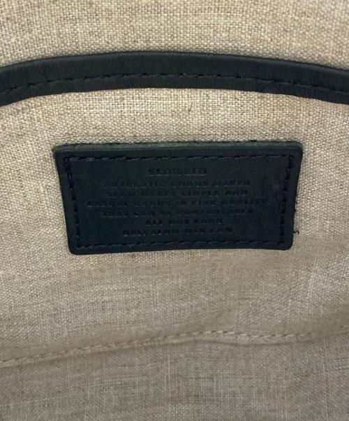 SLOW&CO（スロウアンドコー）SLOW&CO (スロウアンドコー) レザーショルダーバッグ ブラックの古着・服飾アイテム