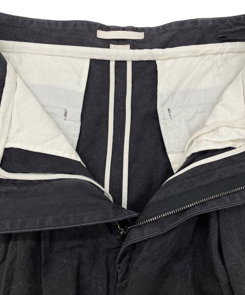 BLURHMS（ブラームス）blurhms (ブラームス) Washed Gabardine Super Wide 6P Slacks ブラック サイズ:1の古着・服飾アイテム