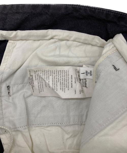 BLURHMS（ブラームス）blurhms (ブラームス) Washed Gabardine Super Wide 6P Slacks ブラック サイズ:1の古着・服飾アイテム