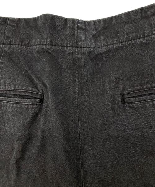BLURHMS（ブラームス）blurhms (ブラームス) Washed Gabardine Super Wide 6P Slacks ブラック サイズ:1の古着・服飾アイテム