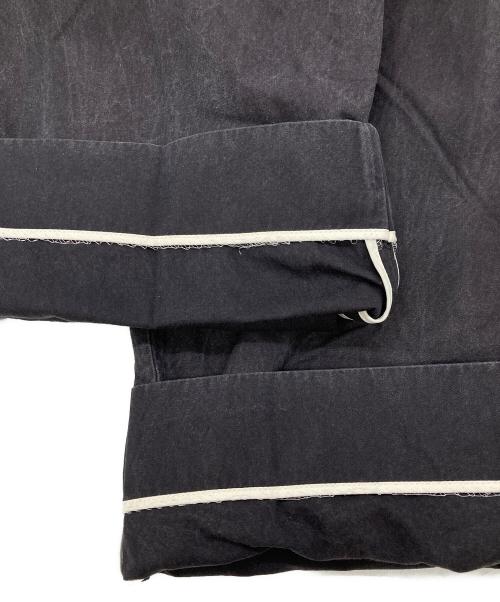 BLURHMS（ブラームス）blurhms (ブラームス) Washed Gabardine Super Wide 6P Slacks ブラック サイズ:1の古着・服飾アイテム
