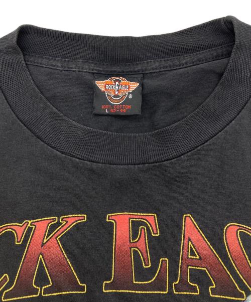 rock eagle（ロックイーグル）rock eagle (ロックイーグル) プリントカットソー ブラック サイズ:Lの古着・服飾アイテム