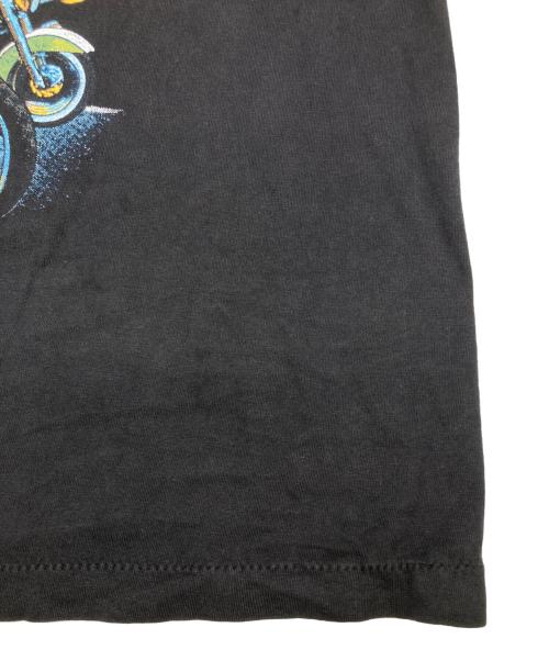 rock eagle（ロックイーグル）rock eagle (ロックイーグル) プリントカットソー ブラック サイズ:Lの古着・服飾アイテム