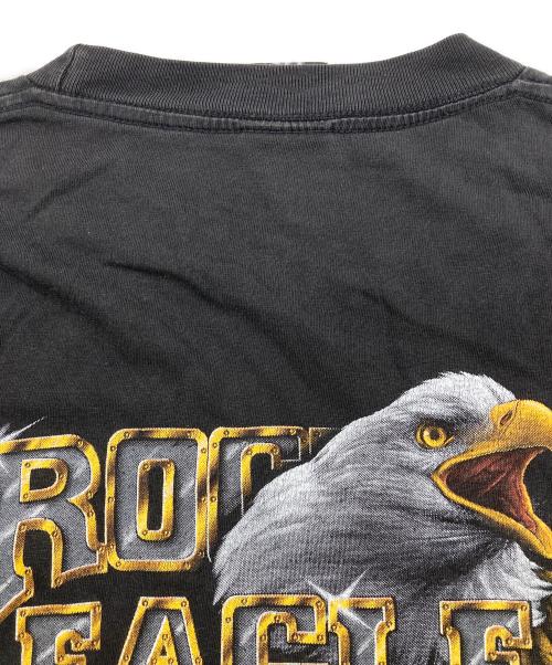 rock eagle（ロックイーグル）rock eagle (ロックイーグル) プリントカットソー ブラック サイズ:Lの古着・服飾アイテム