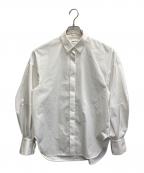 ENFOLDエンフォルド）の古着「SOLID-SLEEVE SHIRT」｜ホワイト