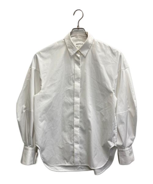 ENFOLD（エンフォルド）ENFOLD (エンフォルド) SOLID-SLEEVE SHIRT ホワイト サイズ:38の古着・服飾アイテム