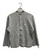 SOL soonerorlaterスーナーオアレイター）の古着「WAFFLE CREWNECK CARDIGAN」｜グレー