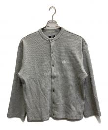 SOL soonerorlater（スーナーオアレイター）の古着「WAFFLE CREWNECK CARDIGAN」｜グレー