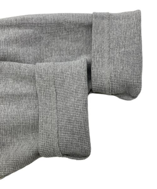 SOL soonerorlater（スーナーオアレイター）SOL soonerorlater (スーナーオアレイター) WAFFLE CREWNECK CARDIGAN グレー サイズ:Mの古着・服飾アイテム