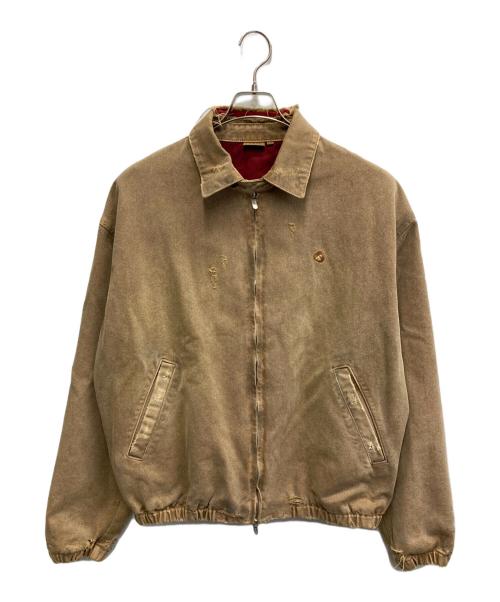 LLEGE（レッジ）LLEGE (レッジ) Destroyed Denim Harrington JACKET ブラウン サイズ:Mの古着・服飾アイテム