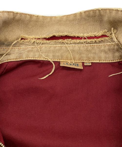 LLEGE（レッジ）LLEGE (レッジ) Destroyed Denim Harrington JACKET ブラウン サイズ:Mの古着・服飾アイテム