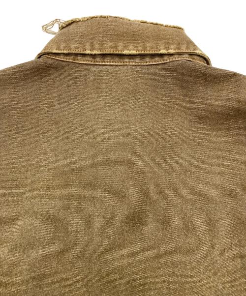 LLEGE（レッジ）LLEGE (レッジ) Destroyed Denim Harrington JACKET ブラウン サイズ:Mの古着・服飾アイテム