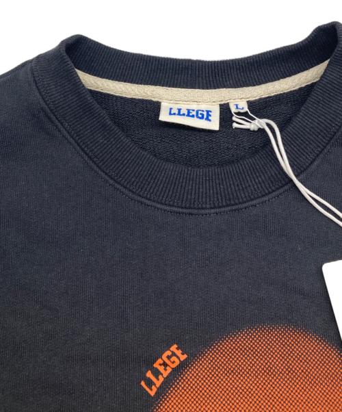 LLEGE（レッジ）LLEGE (レッジ) プリントスウェット ネイビー サイズ:Lの古着・服飾アイテム