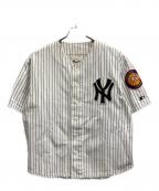 STARTERスターター）の古着「New York Yankees ベースボールシャツ」｜ホワイト