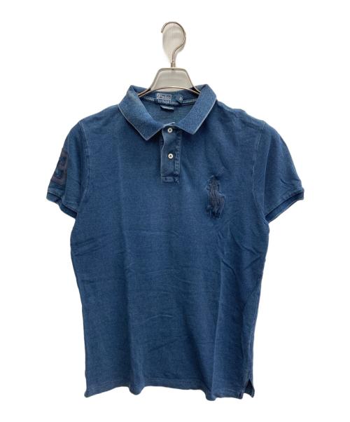 POLO RALPH LAUREN（ポロ・ラルフローレン）POLO RALPH LAUREN (ポロ・ラルフローレン) ビッグポニーポロシャツ インディゴ サイズ:Lの古着・服飾アイテム