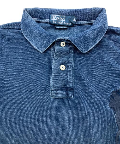 POLO RALPH LAUREN（ポロ・ラルフローレン）POLO RALPH LAUREN (ポロ・ラルフローレン) ビッグポニーポロシャツ インディゴ サイズ:Lの古着・服飾アイテム
