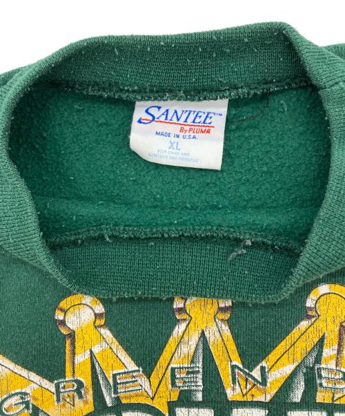 sundae（サンデー）sundae (サンデー) プリントスウェット グリーン サイズ:XLの古着・服飾アイテム