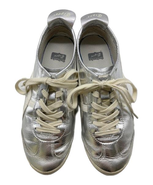 Onitsuka Tiger（オニツカタイガー）Onitsuka Tiger (オニツカタイガー) MEXICO'66 シルバー サイズ:24.5の古着・服飾アイテム