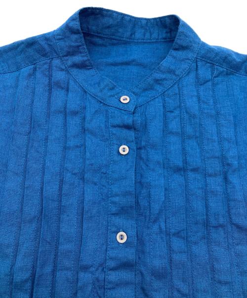 fog linen work（フォグリネンワーク）fog linen work (フォグリネンワーク) プルオーバーリネンシャツ ブルー サイズ:FREEの古着・服飾アイテム