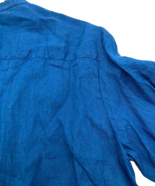 fog linen work（フォグリネンワーク）fog linen work (フォグリネンワーク) プルオーバーリネンシャツ ブルー サイズ:FREEの古着・服飾アイテム