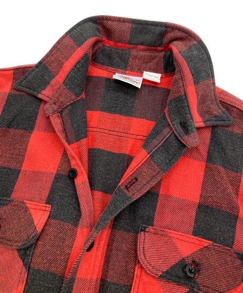 Prentiss（プレンティス）Prentiss (プレンティス) 80’Sシャツ/USA レッド サイズ:Lの古着・服飾アイテム