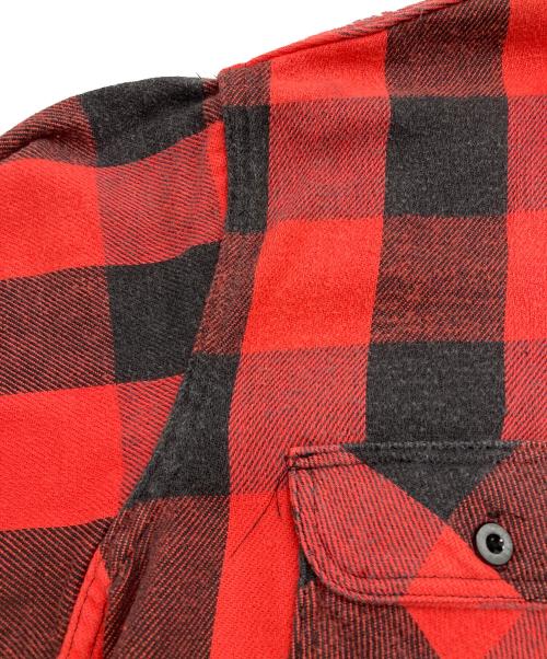 Prentiss（プレンティス）Prentiss (プレンティス) 80’Sシャツ/USA レッド サイズ:Lの古着・服飾アイテム