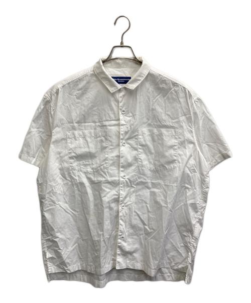 WHITE MOUNTAINEERING（ホワイトマウンテ二アニング）WHITE MOUNTAINEERING (ホワイトマウンテ二アニング) BROAD OPEN COLLAR SHIRT ホワイト サイズ:3の古着・服飾アイテム