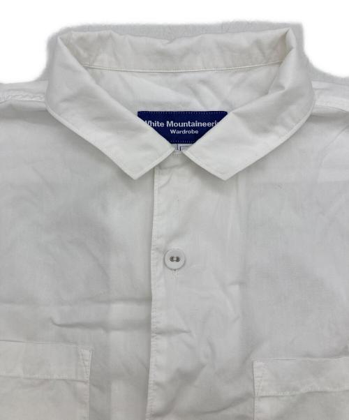 WHITE MOUNTAINEERING（ホワイトマウンテ二アニング）WHITE MOUNTAINEERING (ホワイトマウンテ二アニング) BROAD OPEN COLLAR SHIRT ホワイト サイズ:3の古着・服飾アイテム