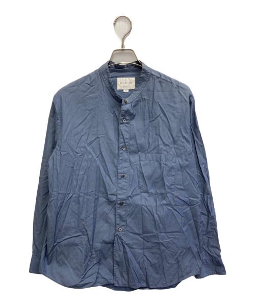 STILL BY HAND（スティルバイハンド）STILL BY HAND (スティルバイハンド) バンドカラーシャツ ネイビー サイズ:SIZE48の古着・服飾アイテム