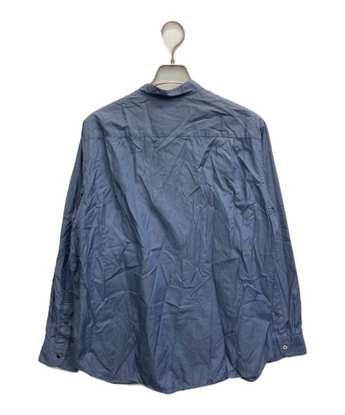 STILL BY HAND（スティルバイハンド）STILL BY HAND (スティルバイハンド) バンドカラーシャツ ネイビー サイズ:SIZE48の古着・服飾アイテム