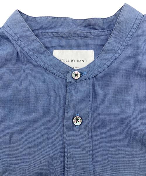 STILL BY HAND（スティルバイハンド）STILL BY HAND (スティルバイハンド) バンドカラーシャツ ネイビー サイズ:SIZE48の古着・服飾アイテム
