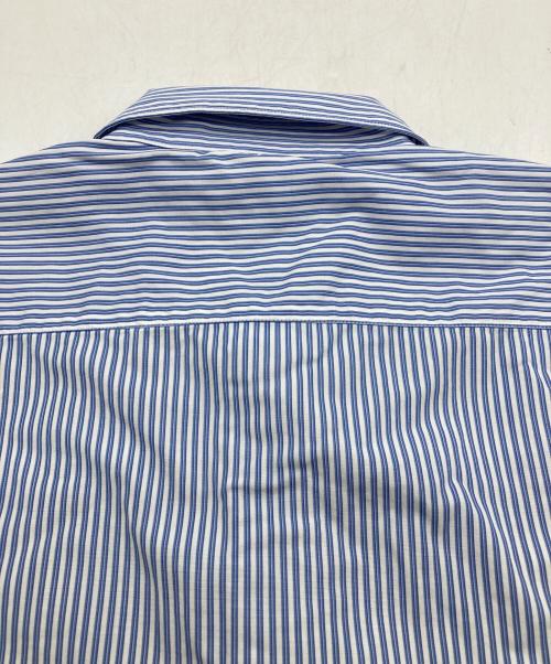 COMME des GARCONS SHIRT（コムデギャルソンシャツ）COMME des GARCONS SHIRT (コムデギャルソンシャツ) デザインストライプシャツ ホワイト×ブルー サイズ:Sの古着・服飾アイテム