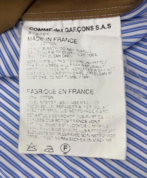 COMME des GARCONS SHIRT（コムデギャルソンシャツ）COMME des GARCONS SHIRT (コムデギャルソンシャツ) デザインストライプシャツ ホワイト×ブルー サイズ:Sの古着・服飾アイテム
