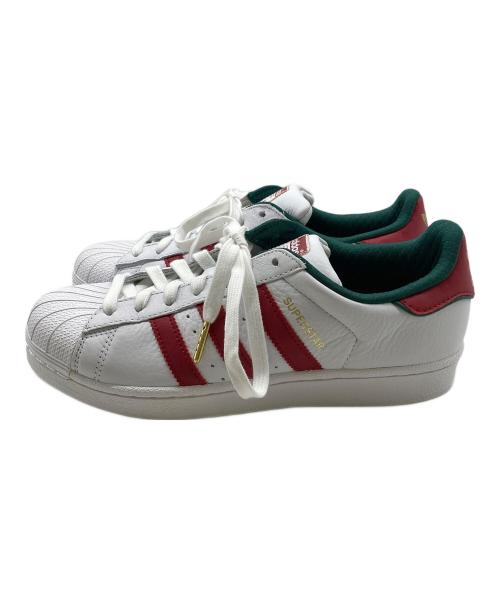 adidas（アディダス）adidas (アディダス) SUPERSTAR ホワイト×レッド サイズ:255 未使用品の古着・服飾アイテム