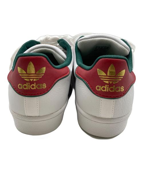 adidas（アディダス）adidas (アディダス) SUPERSTAR ホワイト×レッド サイズ:255 未使用品の古着・服飾アイテム