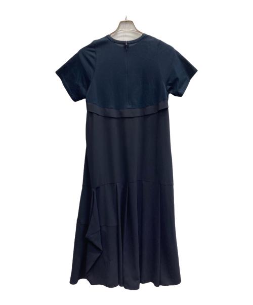 ENFOLD（エンフォルド）ENFOLD (エンフォルド) CUT LAYERED DRESS ネイビー サイズ:38の古着・服飾アイテム