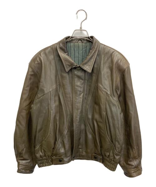 MARELLI（マレリ）MARELLI (マレリ) ラムレザージャケット ブラウン サイズ:Lの古着・服飾アイテム