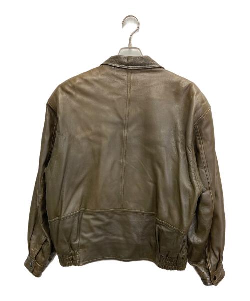 MARELLI（マレリ）MARELLI (マレリ) ラムレザージャケット ブラウン サイズ:Lの古着・服飾アイテム