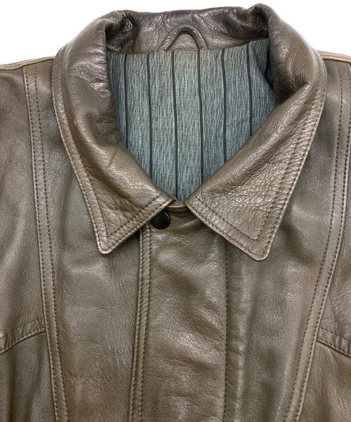 MARELLI（マレリ）MARELLI (マレリ) ラムレザージャケット ブラウン サイズ:Lの古着・服飾アイテム