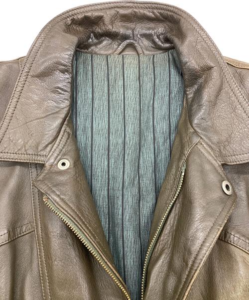 MARELLI（マレリ）MARELLI (マレリ) ラムレザージャケット ブラウン サイズ:Lの古着・服飾アイテム
