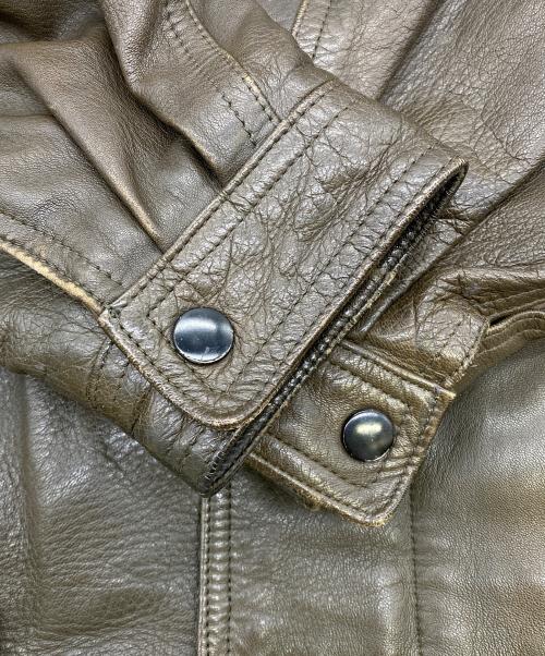 MARELLI（マレリ）MARELLI (マレリ) ラムレザージャケット ブラウン サイズ:Lの古着・服飾アイテム