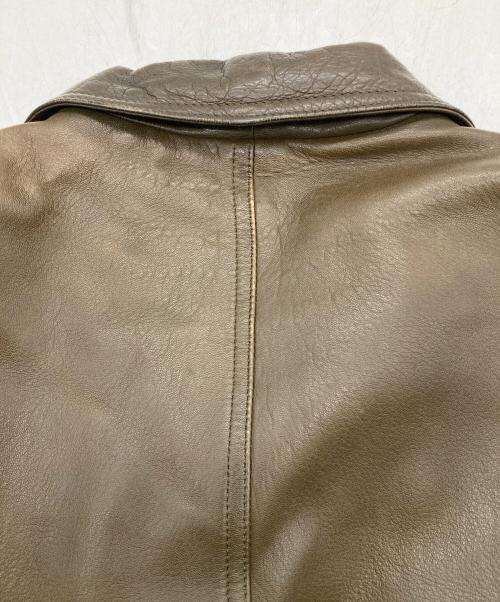 MARELLI（マレリ）MARELLI (マレリ) ラムレザージャケット ブラウン サイズ:Lの古着・服飾アイテム