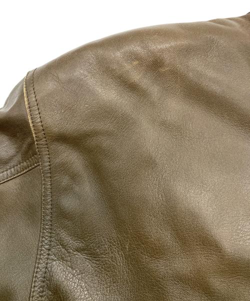 MARELLI（マレリ）MARELLI (マレリ) ラムレザージャケット ブラウン サイズ:Lの古着・服飾アイテム