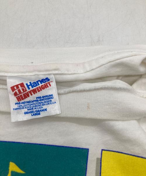 Hanes（ヘインズ）Hanes (ヘインズ) プリントTシャツ ホワイト サイズ:Lの古着・服飾アイテム