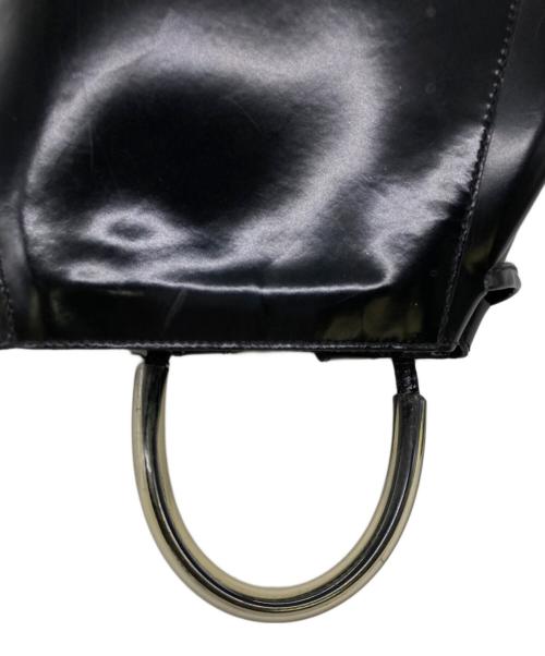 Salvatore Ferragamo（サルヴァトーレ フェラガモ）Salvatore Ferragamo (サルヴァトーレ フェラガモ) エナメルリュック ブラックの古着・服飾アイテム